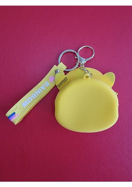 Pokemon Pikachu Figürlü Yumuşak Silikonlu Fermuarlı Mini Cüzdan Anahtarlık Çanta Süsü Model 2- 10 cm modelleri
