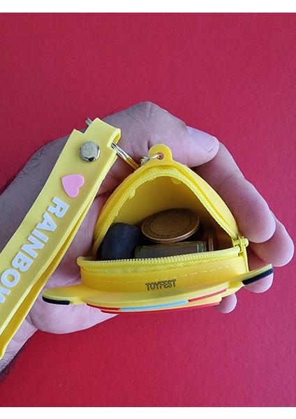 Pokemon Pikachu Figürlü Yumuşak Silikonlu Fermuarlı Mini Cüzdan Anahtarlık Çanta Süsü Model 2- 10 cm indirimleri