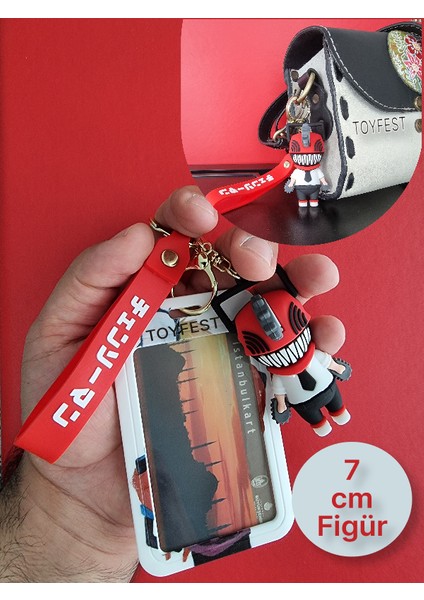 Chainsaw Man Japon Anime Pochita ve Denji Figürlü Anahtarlık Çanta Aksesuarı ve Kartlık - 2 Adet fırsatları