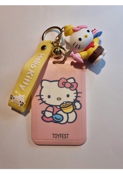 Hello Kitty Figür Anahtarlık Çanta Aksesuarı ve Kartlık 2 Si Bir Arada - Model 2 fiyatları