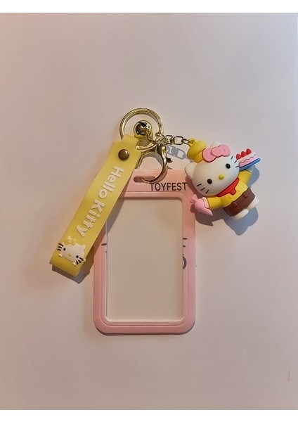Hello Kitty Figür Anahtarlık Çanta Aksesuarı ve Kartlık 2 Si Bir Arada - Model 2 modelleri