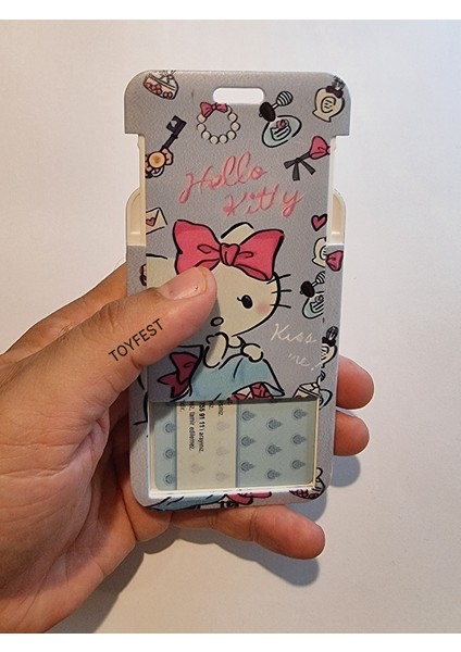 Hello Kitty Figür Anahtarlık Çanta Aksesuarı ve Kartlık 2 Si Bir Arada - Model 1 modelleri