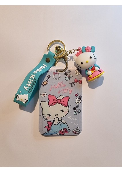 Hello Kitty Figür Anahtarlık Çanta Aksesuarı ve Kartlık 2 Si Bir Arada - Model 1 fırsatları