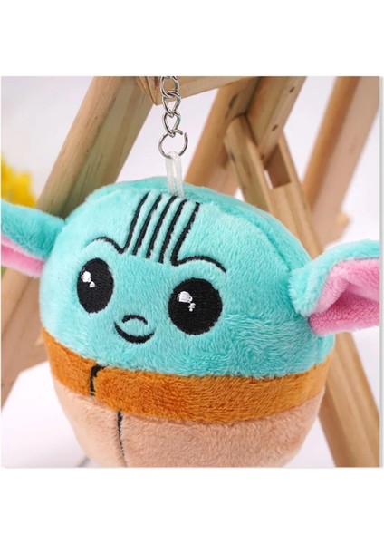 Star Wars Mandalorian The Child Grogu Baby Yoda Figürlü Peluş Anahtarlık Çanta Aksesuarı - 10 cm fırsatları