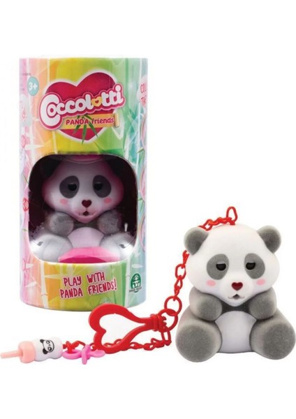 Coccolotti Interaktif Sesli ve Işıklı Sevimli Pandalar Anahtarlık & Çanta Aksesuarı - Siyah Panda modelleri