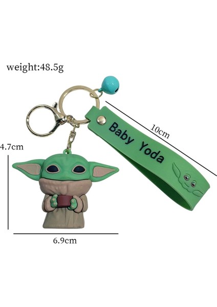 Star Wars Mandalorian The Child Grogu Baby Yoda Figür Anahtarlık ve Kartlık 2 Si Bir Arada - Model 5 fiyatları
