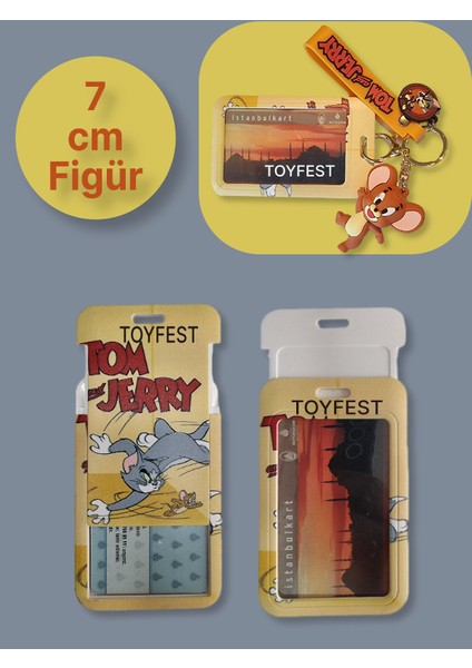 Tom&jerry - Jerry Fare Figürlü Yumuşak Silikonlu Anahtarlık Çanta Aksesuarı ve Kartlık 2si Bir Arada fiyatları