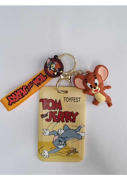 Tom&jerry - Jerry Fare Figürlü Yumuşak Silikonlu Anahtarlık Çanta Aksesuarı ve Kartlık 2si Bir Arada fırsatları
