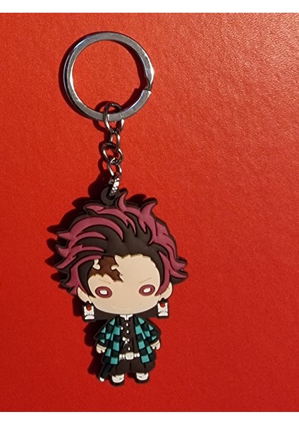 Demon Slayer Figürleri Tanjirou Nezuko Agatsuma Zenitsu Hashibira Inosuke Itabag Anahtarlık -4 Adet fırsatları