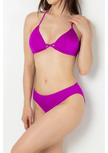Bağlama Detaylı Normal Bel Bikini TAKIM-17512