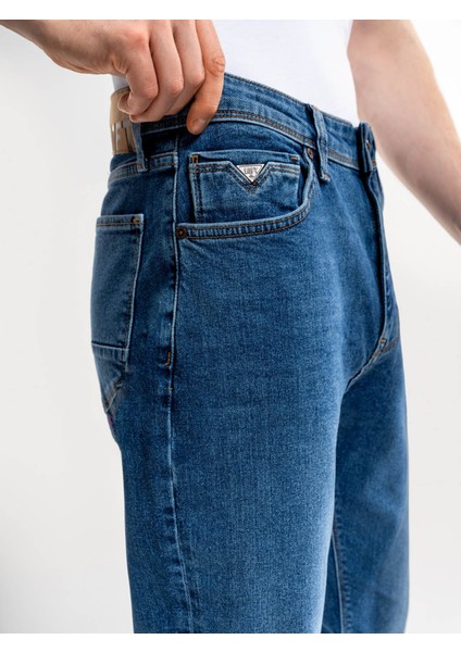 Erkek Jean Pantolon Mavi LF2036543