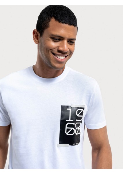 Erkek T-Shirt Beyaz Lf2033887