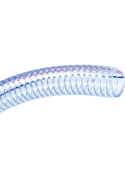 Telli Şeffaf Hortum Tip-A 1/2 (Iç Çap : 12,5 Mm) 100 Metre 17KG