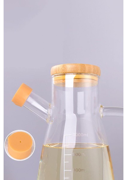 Bambu Kapaklı Vakumlu Borosilikat Cam Yağlık Sirkelik modelleri