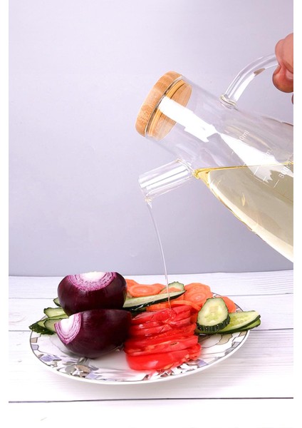 Bambu Kapaklı Vakumlu Borosilikat Cam Yağlık Sirkelik fırsatları