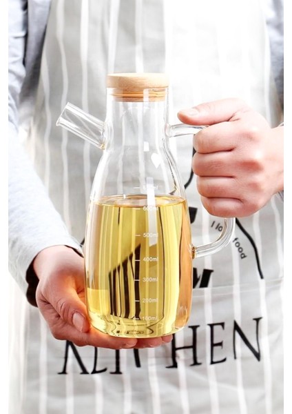 Bambu Kapaklı Vakumlu Borosilikat Cam Yağlık Sirkelik indirimleri