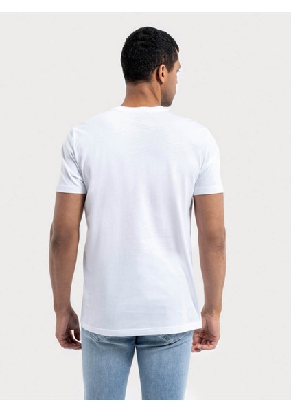 Erkek T-Shirt Beyaz Lf2033887 fırsatları