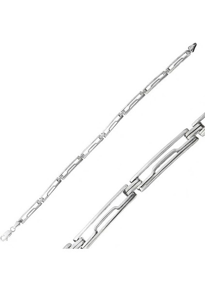 925 Ayar Gümüş Oksitli Erkek Bileklik fiyatları