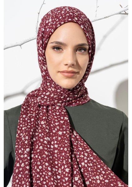 Kadın Ütü Istemeyen Çakıl Desen Bürümcük Şal 190*80 cm