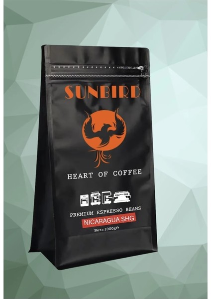 Nicaragua Shg Espresso Single Origin Çekirdek Kahve 1 kg