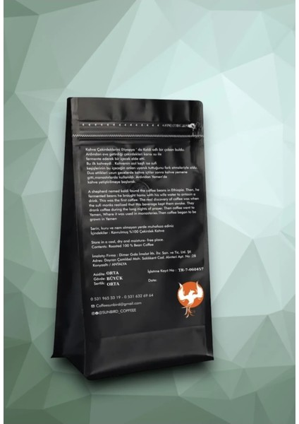 Nicaragua Shg Espresso Single Origin Çekirdek Kahve 1 kg
