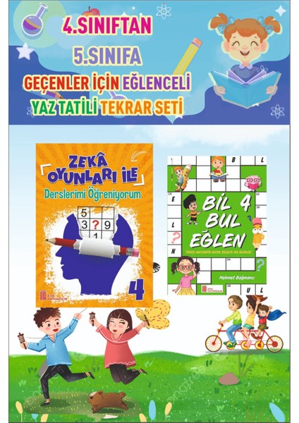 4.sınıftan 5.sınıfa Geçenler Için Eğlenceli Yaz Tekrar Seti