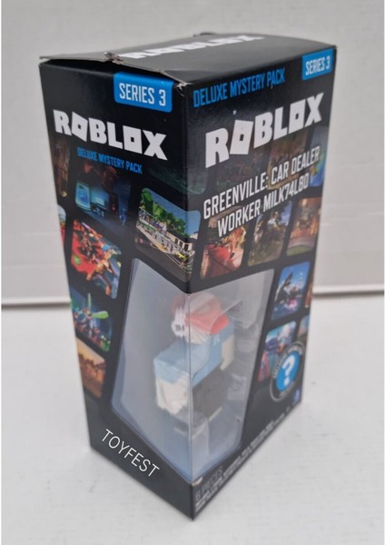 Roblox Deluxe Mystery Pack Seri 3 Greenville : Car Dealer Worker MILK74L80 Figür - Online Oyun Kodlu modelleri