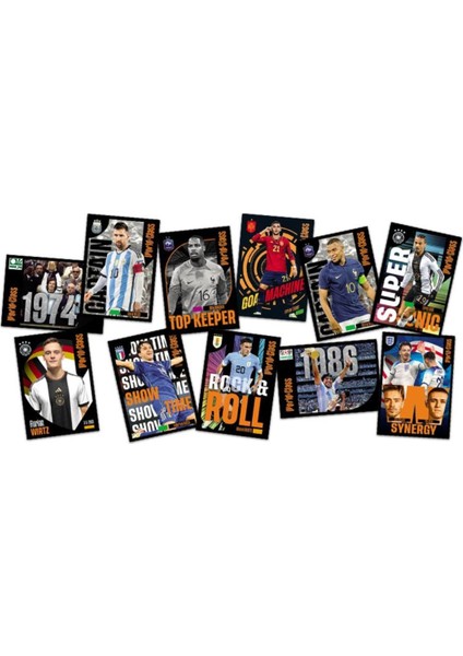 Panini Fifa World Class Koleksiyon Futbolcu 2024 Sticker Çıkartmaları + 20 Paket (100 Adet Sticker)