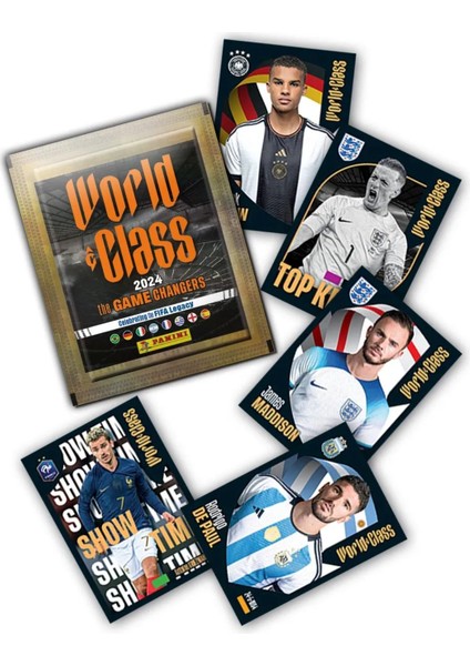Panini Fifa World Class Koleksiyon Futbolcu 2024 Sticker Çıkartmaları + 16 Paket (80 Adet Sticker) indirimleri