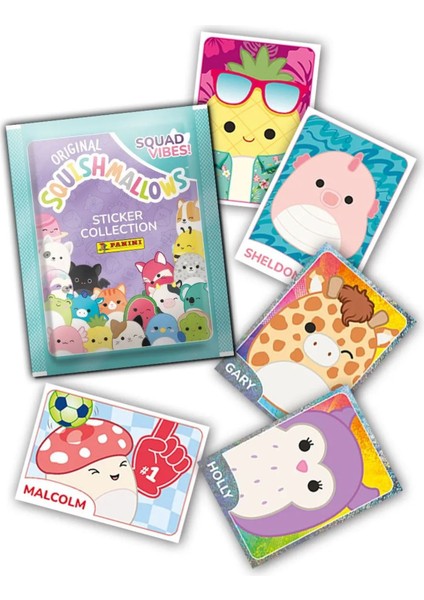 Panini Squishmallows Sticker Çıkartma - 36 Paket ( 180 Adet Sticker )