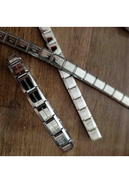 Yazılı Italyan Charmlı Bileklik modelleri