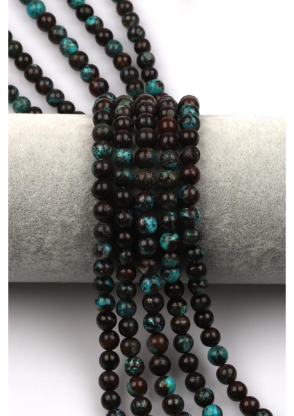 Krizokol Doğal Taş Dizi 6 mm Küre Kesim