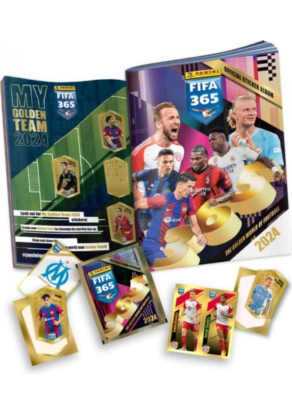 Panini Fifa 365 2024 Futbolcu Stickers Kartları Albümü Dergisi + 52 Paket ( 260 Stickers ) modelleri