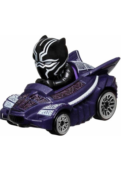 Racerverse Tekli Model Araba - Figürlü Yarış Arabası - Marvel Black Panther Kara Panter - 7 cm modelleri