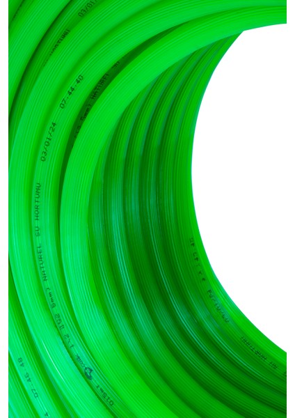 Pvc Silikonlu Naturel Su Hortumu Yeşil Renk 1/2 ( Iç Çap : 12.5 Mm) 100 Metre 10 kg