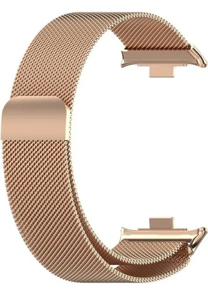 Xiaomi Redmi Watch 4 Uyumlu Mlilano Metal Hasır Kordon