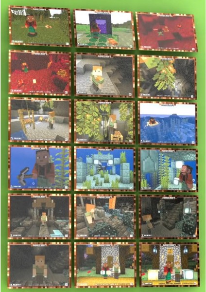Panini Minecraft Create Explore Survive Trading Card - Minecraft Kartı + 4 Paket ( 32 Kart )