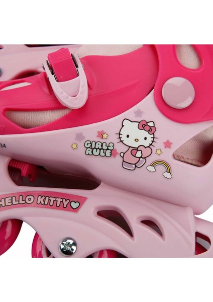 Hello Kitty Inline 4 Teker Paten - (34 - 37 Numara Için Ayarlanabilir)