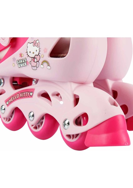 Hello Kitty Inline 4 Teker Paten - (34 - 37 Numara Için Ayarlanabilir)