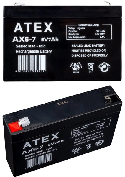 6 Volt Aküçocuk Oyuncak Araba Aküsü(Pili, Bataryası) 6 Volt 7 Amper Pilsan ve Benzer Markalar Uyumlu