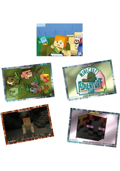 Panini Minecraft Create Explore Survive Trading Card - Fat Pack Kartı + 4 Paket ( 104 Kart )