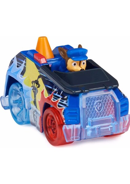 Paw Patrol Die Cast Model Koleksiyonluk Metal Araçlar Power Series - Chase - 7 cm