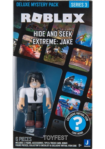 Roblox Deluxe Mystery Pack Seri 3 Hide And Seek Extreme : Jake - 9 cm Online Oyun Kodlu