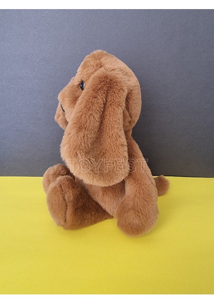 Yumuşak Tüylü Uyku Arkadaşı Peluş Oyuncak Köpek - Camel - 34 cm