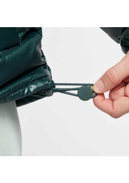 Sportswear Classic Puffer Shine Kadın Yeşil Mont FB8769328 fırsatları