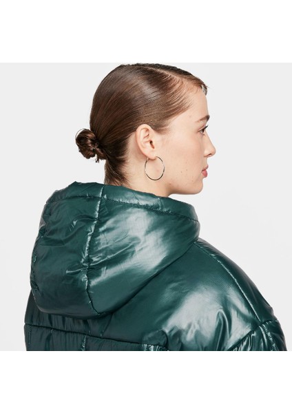 Sportswear Classic Puffer Shine Kadın Yeşil Mont FB8769328 indirimleri