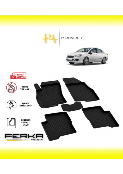 Fiat Linea 2007-2014 4d Havuzlu Paspas