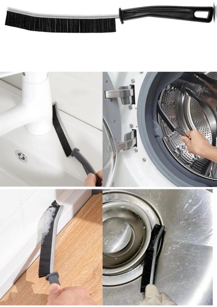 4 Adet Çok Amaçlı Ince Temizlik Fırçası - Derz Arası Banyo Mutfak Lavabo Detay Temizleme