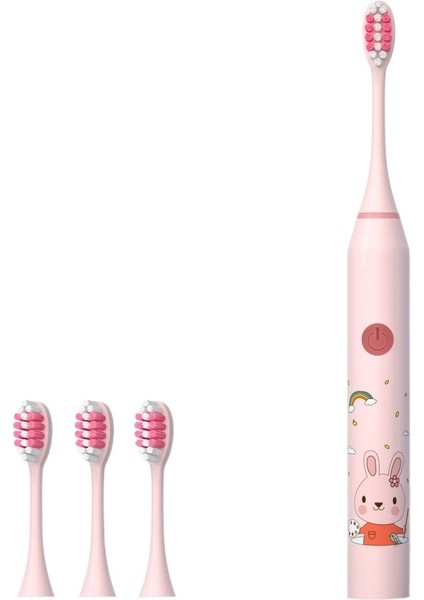 Çocuk Elektrikli Diş Fırçası, Sevimli Karikatür Yumuşak Kıllı Elektrikli Diş Fırçası, Akıllı Zamanlı Sonik Elektrikli Diş Fırçası (Yurt Dışından)
