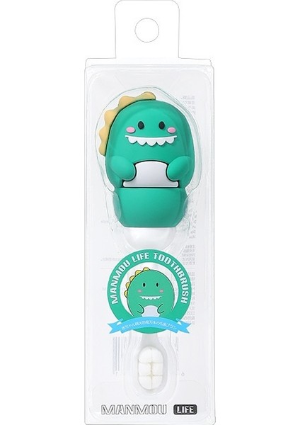 Çocuk Diş Fırçası Tek Paket 3-6 Yaş Karikatür Sevimli Dinozor Yumuşak Kıllı Diş Fırçası (Yurt Dışından)